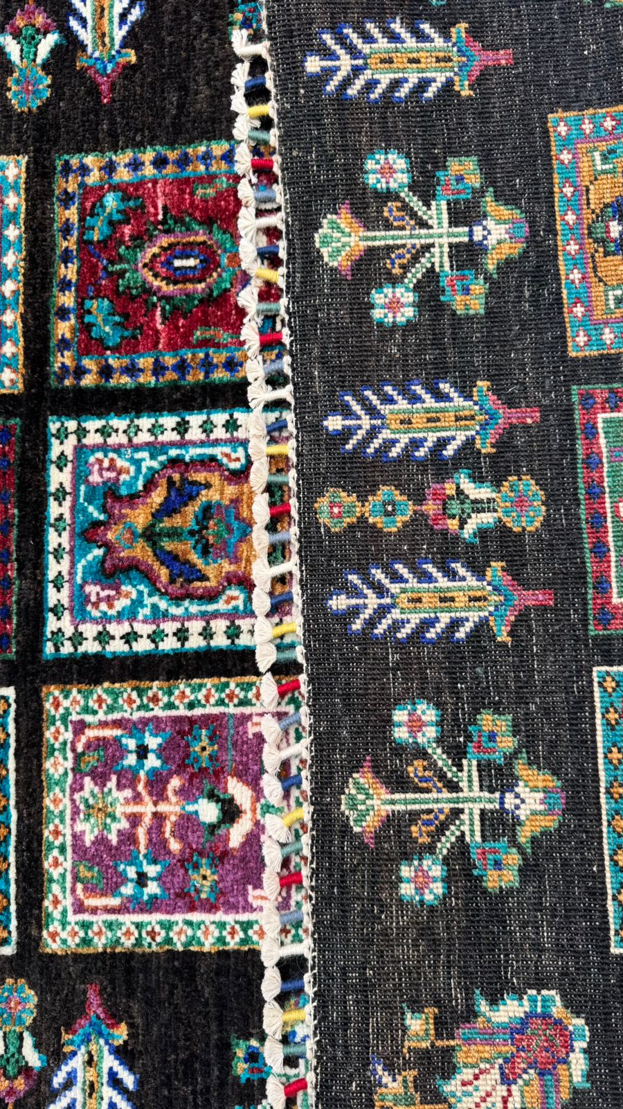 Handmade kazak carpet 83 x 225 cm