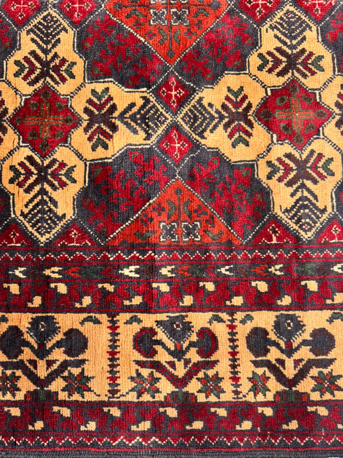Handmade kazak carpet 100 x 162