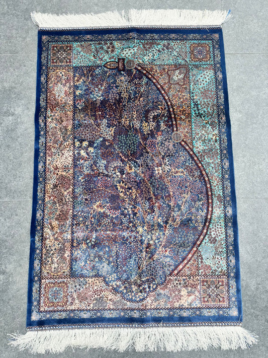 Bamboo Silk Irani Carpet 80x120cm
