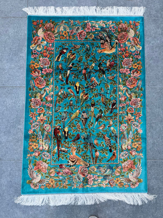 Bamboo Silk Irani Carpet 90x150cm