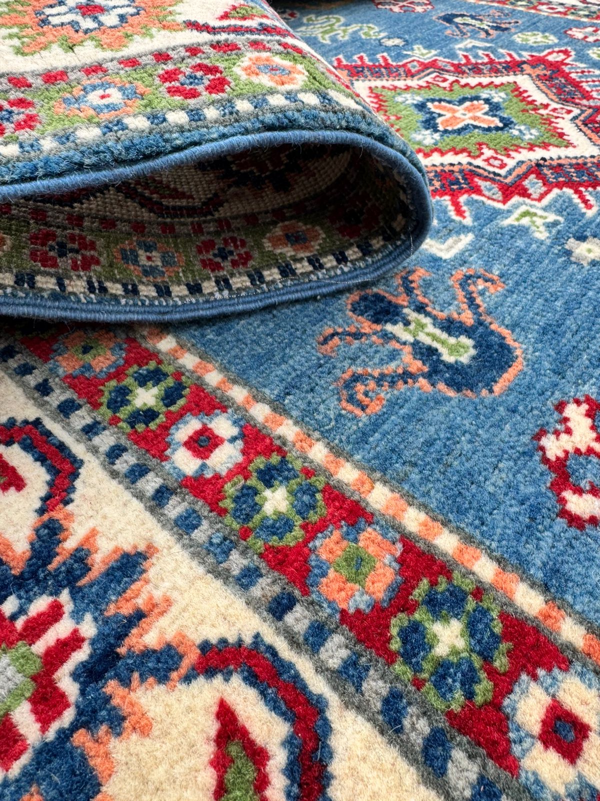 Handmade kazak carpet 105 x 149