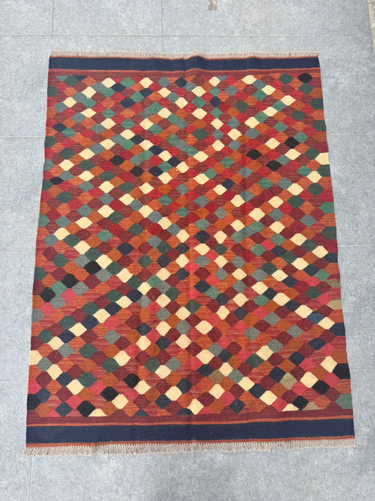 Handmade Kilim carpet 197 x 147 cm