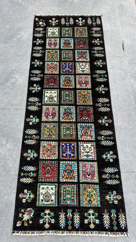Handmade kazak carpet 83 x 225 cm