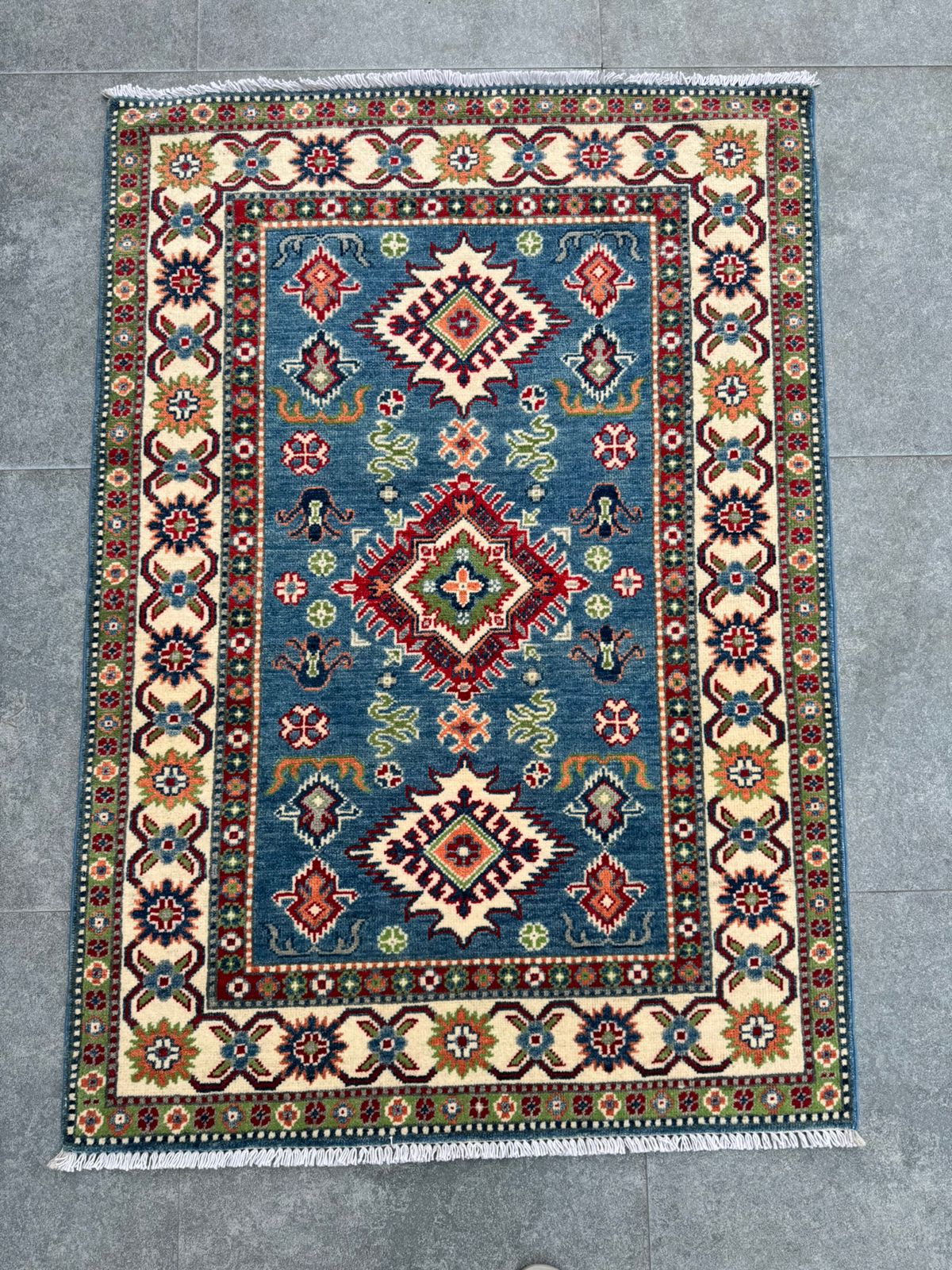 Handmade kazak carpet 105 x 149